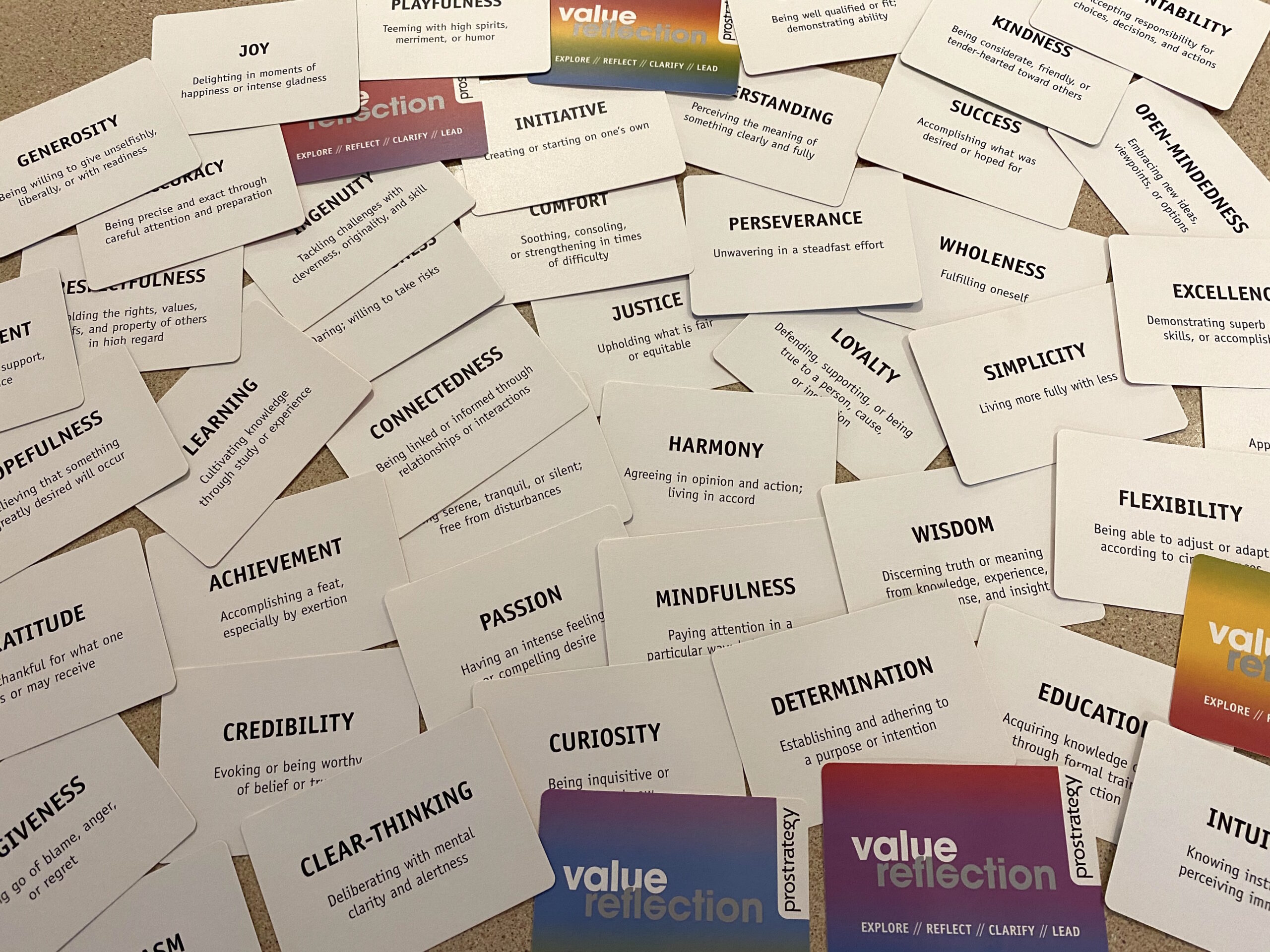 Values cards